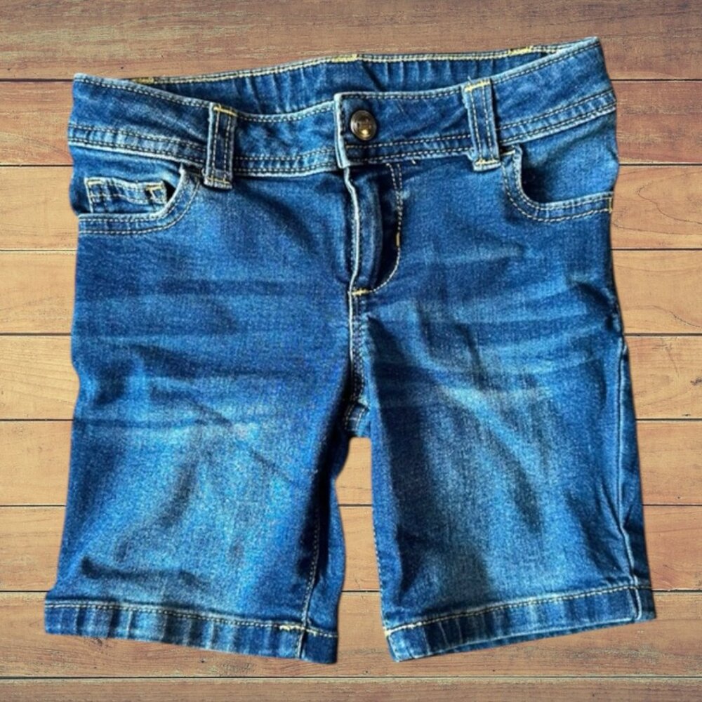 Wonder Nation Dark Blue Girls Jean Shorts size 6